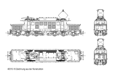 Lenz 40310-10 - 0 - E-Lok BR 194 chromoxidgrün, DB, Ep. IV